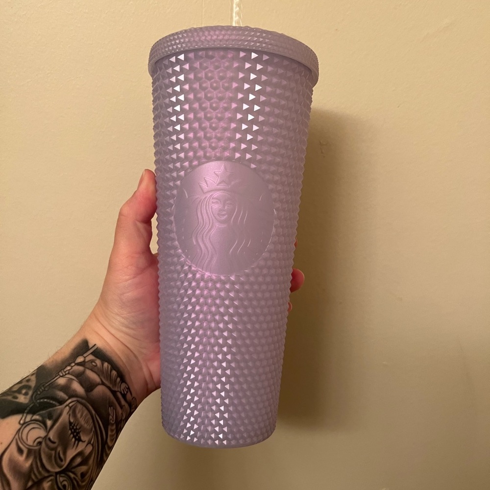 BNWOT Starbucks icy white studded tumbler